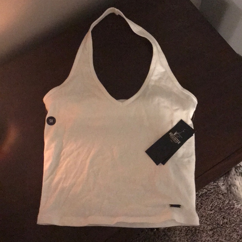 Hollister “slim tank” halter/crop top.